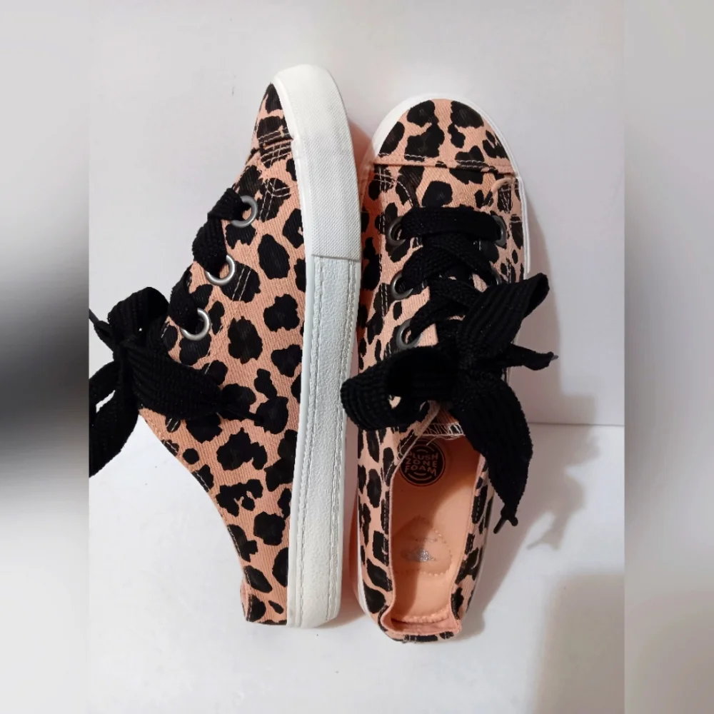 Rocket Dog ATHENA SAFARI Pink Leopard Spots Sneaker Mule size 10‎